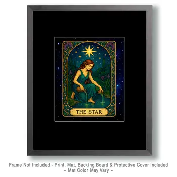The Star - Tarot Card Art Prints – 8″x10″ Artwork for 11″x14″ Frame