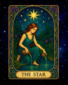 The Star - Tarot Card Art Prints – 8″x10″ Artwork for 11″x14″ Frame