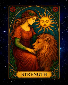 Strength - Tarot Card Art Prints – 8″x10″ Artwork for 11″x14″ Frame