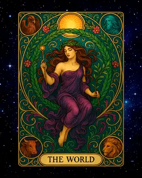 The World - Tarot Card Art Prints – 8″x10″ Artwork for 11″x14″ Frame
