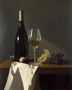Classic White Wine Still Life - Wine Wall Art Prints – 8″x10″ Artwork for 11″x14″ Frame