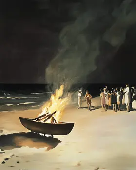 Family Reunion Beach Gathering 8”x10” Art Print