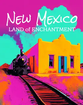 New Mexico Land of Enchantment - Souvenir Keepsake Art Prints for Tourism 8"x10" Artwork for 11"x14" Frame