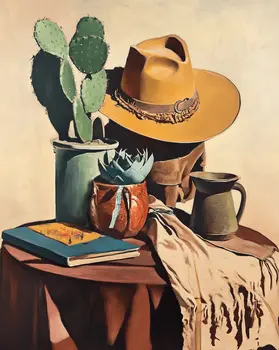 Southwestern Still Life 1 - Souvenir Keepsake Art Prints for Tourism 8"x10" Artwork for 11"x14" Frame