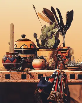 Southwestern Still Life 8 - Souvenir Keepsake Art Prints for Tourism 8"x10" Artwork for 11"x14" Frame