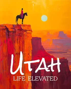 Utah Life Elevated - Souvenir Keepsake Art Prints for Tourism 8"x10" Artwork for 11"x14" Frame