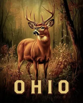 Woodland Buck - Ohio Deer Art Prints – 8″x10″ Artwork for 11″x14″ Frame