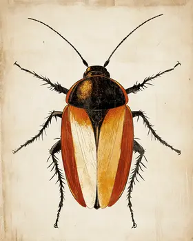 Cockroach - Wildlife Art Prints – 8″x10″ Artwork for 11″x14″ Frame