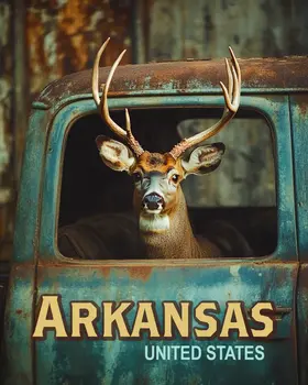 Buck Deer - Arkansas Deer Art Prints – 8″x10″ Artwork for 11″x14″ Frame