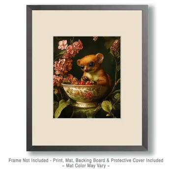 Kinkajou - Animal Still Life Art Prints – 8″x10″ Artwork for 11″x14″ Frame