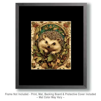 Stylized Hedgehog #1 - Pet Modern Art Prints – 8″x10″ Artwork for 11″x14″ Frame