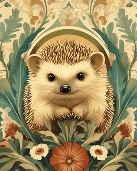 Stylized Hedgehog #3 - Pet Modern Art Prints – 8″x10″ Artwork for 11″x14″ Frame