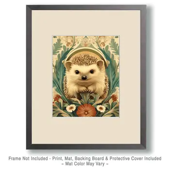 Stylized Hedgehog #3 - Pet Modern Art Prints – 8″x10″ Artwork for 11″x14″ Frame