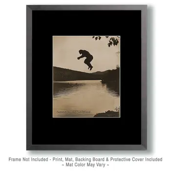 Jumping Bigfoot - Lake Cumberland Kentucky Art Prints – 8″x10″ Artwork for 11″x14″ Frame