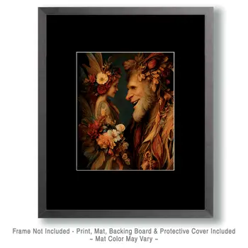 Fairy Speaking to the Elf King Art Print - 8"x10" Artwork