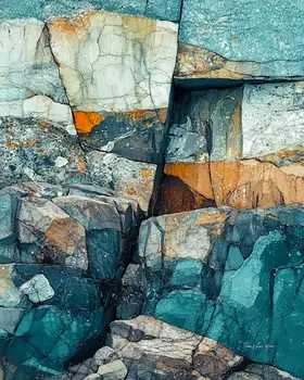 Cliffside - Coastal Art Prints - 8"x10" Artwork