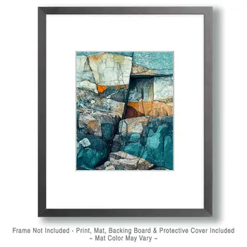 Cliffside - Coastal Art Prints - 8"x10" Artwork