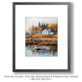 Lobsterman's Home - Coastal Art Prints - 8"x10" Artwork