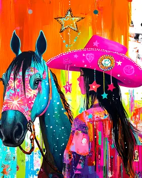 Cowgirl Pop #1 - American West Art Prints