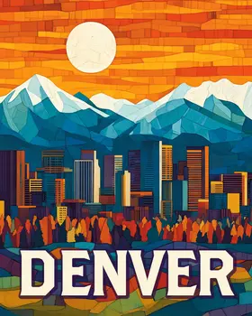 Fall Afternoon - Denver Souvenir Art Prints - 8"x10" Artwork