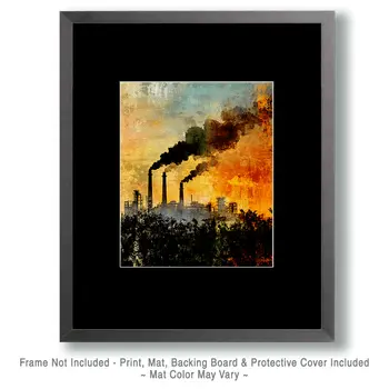 Dystopian Skyline Art Prints - 8"x10" Artwork