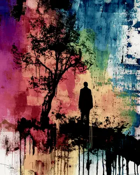 Dystopian Silhouette Art Prints - 8"x10" Artwork
