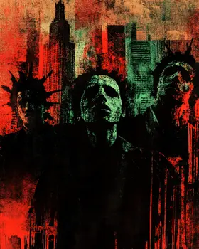 Dystopian Crowd Art Prints - 8"x10" Artwork