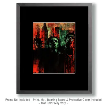 Dystopian Crowd Art Prints - 8"x10" Artwork