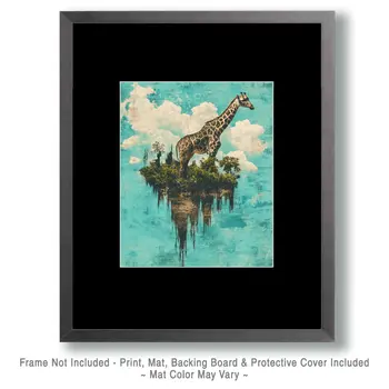 Dystopian Giraffe Art Prints - 8"x10" Artwork