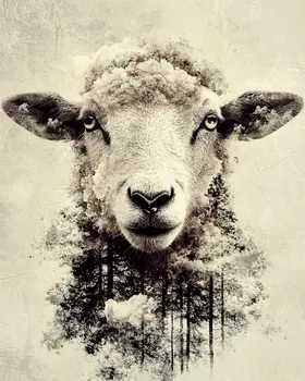 Dystopian Sheep Art Prints - 8"x10" Artwork
