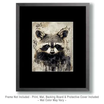 Dystopian Raccoon Art Prints - 8"x10" Artwork
