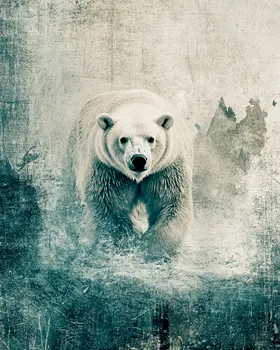 Dystopian Polar Bear Art Prints - 8"x10" Artwork