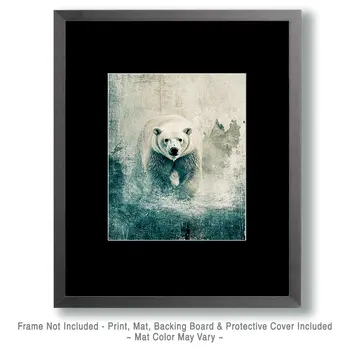 Dystopian Polar Bear Art Prints - 8"x10" Artwork