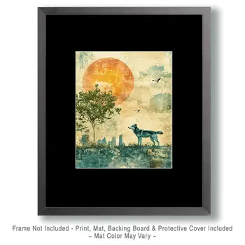 Dystopian Wolf Art Prints - 8"x10" Artwork