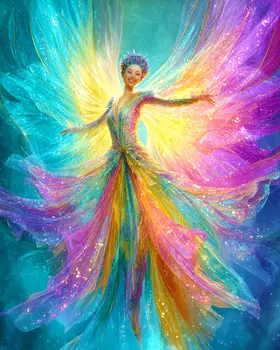 Enchanted Fairy Art Print - Fairies 8"x10" Artwork