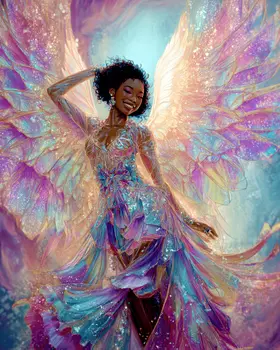 Good Fortune Fairy Art Print - Fairies 8"x10" Artwork