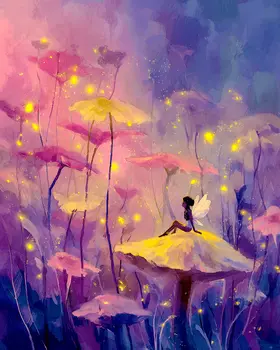 Mid-Summer Fairy Dream Art Print - Fairies 8"x10" Artwork