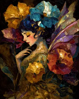 Impressionist Fairy Art Print - Fairies 8"x10" Artwork
