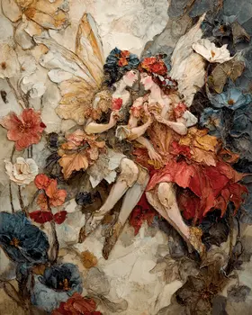 Fairy Whispers Art Print - Fairies 8"x10" Artwork