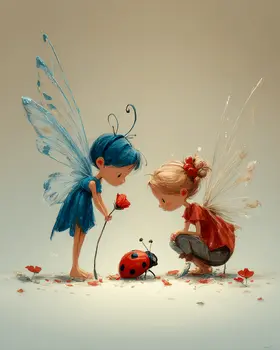 Fairy Kindness - Fairy Art Print - Fairies 8"x10" Artwork