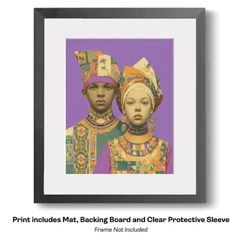 African Portraits 10 –  Worldwide People 8″x10″ Artwork for 10″x12″ Frame
