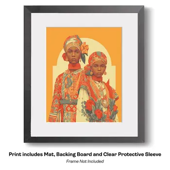 African Portraits 10 –  Worldwide People 8″x10″ Artwork for 10″x12″ Frame
