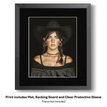 International Cowgirl 10 - International Cowgirl Keepsake Art Prints 8"x10" Artwork for 11"x14" Frame