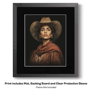 International Cowgirl 10 - International Cowgirl Keepsake Art Prints 8"x10" Artwork for 11"x14" Frame