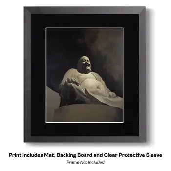 Buddha Boy - Zen Art for Meditation Home Decor Wall Art Prints – 8″x10″ Artwork – 11″x14″ Beveled Mat