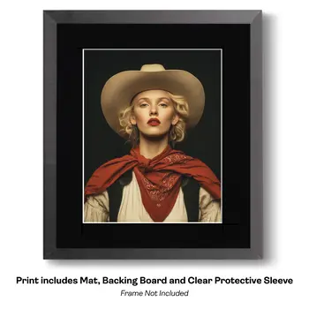International Cowgirl 10 - International Cowgirl Keepsake Art Prints 8"x10" Artwork for 11"x14" Frame