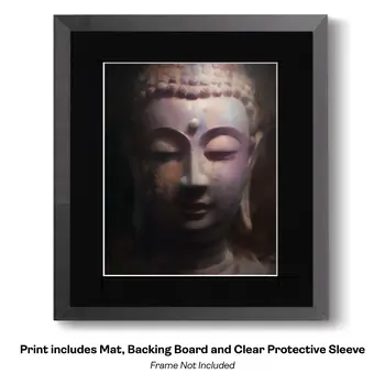 Buddha Boy - Zen Art for Meditation Home Decor Wall Art Prints – 8″x10″ Artwork – 11″x14″ Beveled Mat