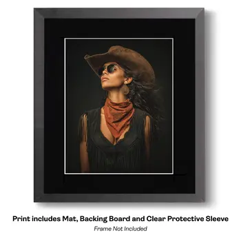 International Cowgirl 20 - International Cowgirl Keepsake Art Prints 8"x10" Artwork for 11"x14" Frame