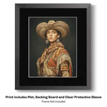 International Cowgirl 10 - International Cowgirl Keepsake Art Prints 8"x10" Artwork for 11"x14" Frame