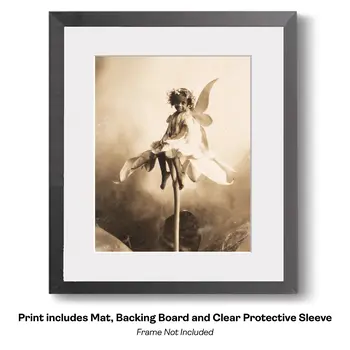 Early Photo Evidence Victorian Era Fairy Art Print - Fairies 8"x10" Artwork